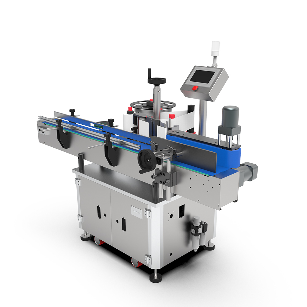 全自動圓瓶搓滾貼標機
